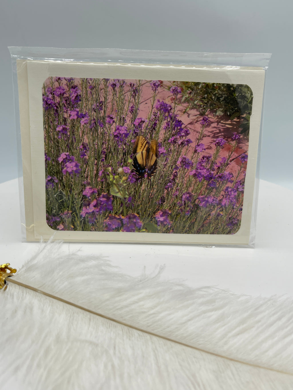 Yellow Swallowtail on Purple Wallflowers