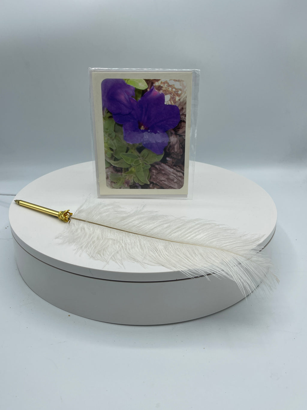 Purple Petunia Photo Card