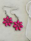 Beaded Medallion Pendent Necklace & Two Daisy Earring Choices
