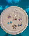 Rhinestone Sea Turtle Pendent Necklace & Choice of 5 Pairs of Earrings