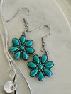 Beaded Medallion Pendent Necklace & Two Daisy Earring Choices