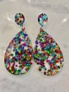 Dazzling Star Bright Resin Earrings (Clearance)