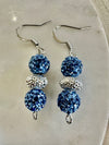 Rhinestone Seahorse Pendent w/ Two Beaded Earring Choices