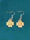 1 Corinthians 13:13 Silver & Gold Pendent & a Choice of 4 Earring Selections