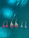 Rhinestone Butterfly Pendent Necklace & Three Earring Selections (Clearance)