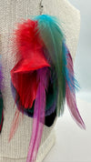 Multi-Colored Feather Earrings