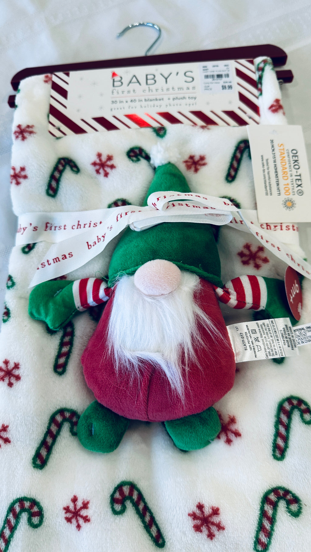 Baby's First Christmas or Small Child's Christmas Blanket - (Seasonal Item)