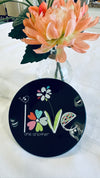 Black "Love One Another" Trinket Dish