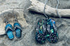 Mermaid Flip Flop Pendent w/ Matching Flip Flop Earrings