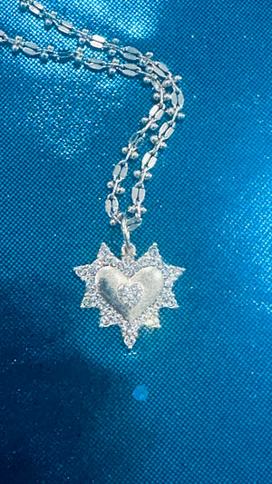Gold Rhinestone Necklace w/ Matching Earrings