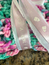 Two Tone Pink & Aqua Bernat Baby Soft Baby Afghan, Three Beanies & Gund Teddy Bear Set