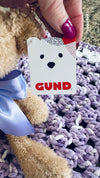 Lavender & White Bernat Baby Soft Yarn Afghan, Beanie, Headbands & Teddy Bear Set