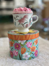 Pink Vintage Teacup Pin Cushion