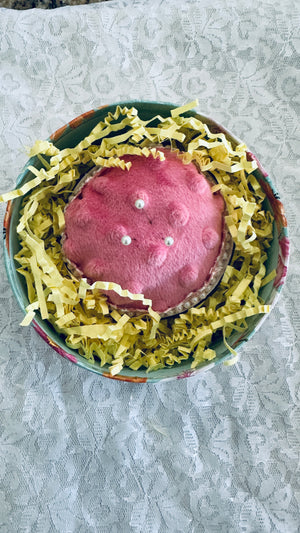 Pink Vintage Teacup Pin Cushion