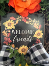 Welcome Friends Grapevine Wreath