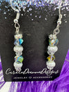 Eliza Jane Iridescent Blue & Lavender Bracelet w/ Matching Earrings