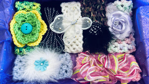 Seven Adorable Handmade Baby Headbands from Our "Ooooh La-La" Baby Girl Collection