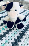 Little Moo Baby Afghan Set
