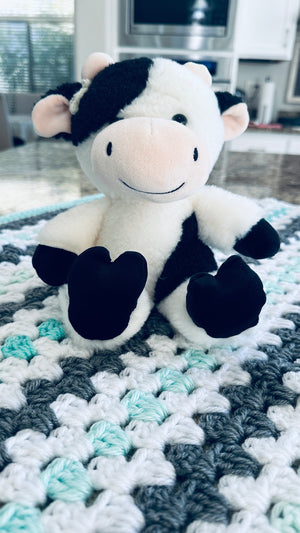 Little Moo Baby Afghan Set