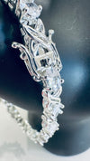 Swarovski Crystal Heart Necklace, Rhinestone Studs & Rhinestone Tennis Bracelet (Clearance)