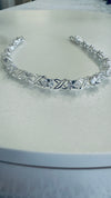Swarovski Crystal Heart Necklace, Rhinestone Studs & Rhinestone Tennis Bracelet (Clearance)