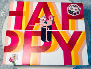 Five Colorful Newborn Baby Headbands in a Fancy Smancy Gift Box