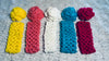 Five Colorful Newborn Baby Headbands in a Fancy Smancy Gift Box