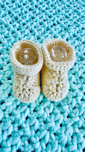 Mint Green "Soft as a Cloud" Baby Afghan Set