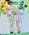 Mint Green "Soft as a Cloud" Baby Afghan Set