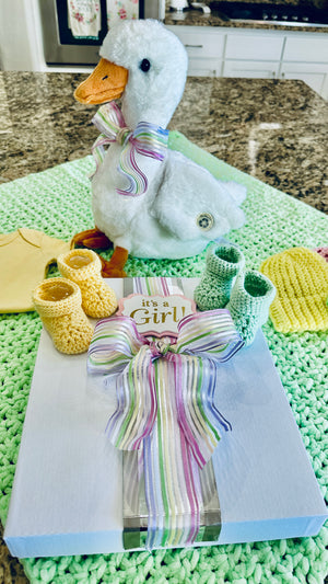 Mint Green "Soft as a Cloud" Baby Afghan Set