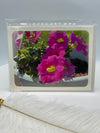 Pink Petunias in Mint Pot