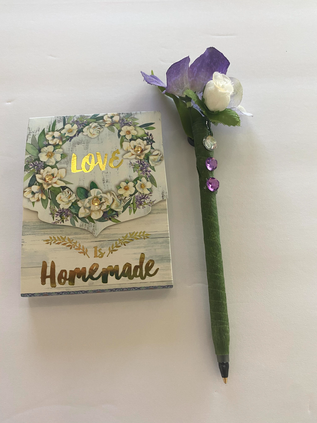 Love is Homemade Notepad W/Magnetic Pen