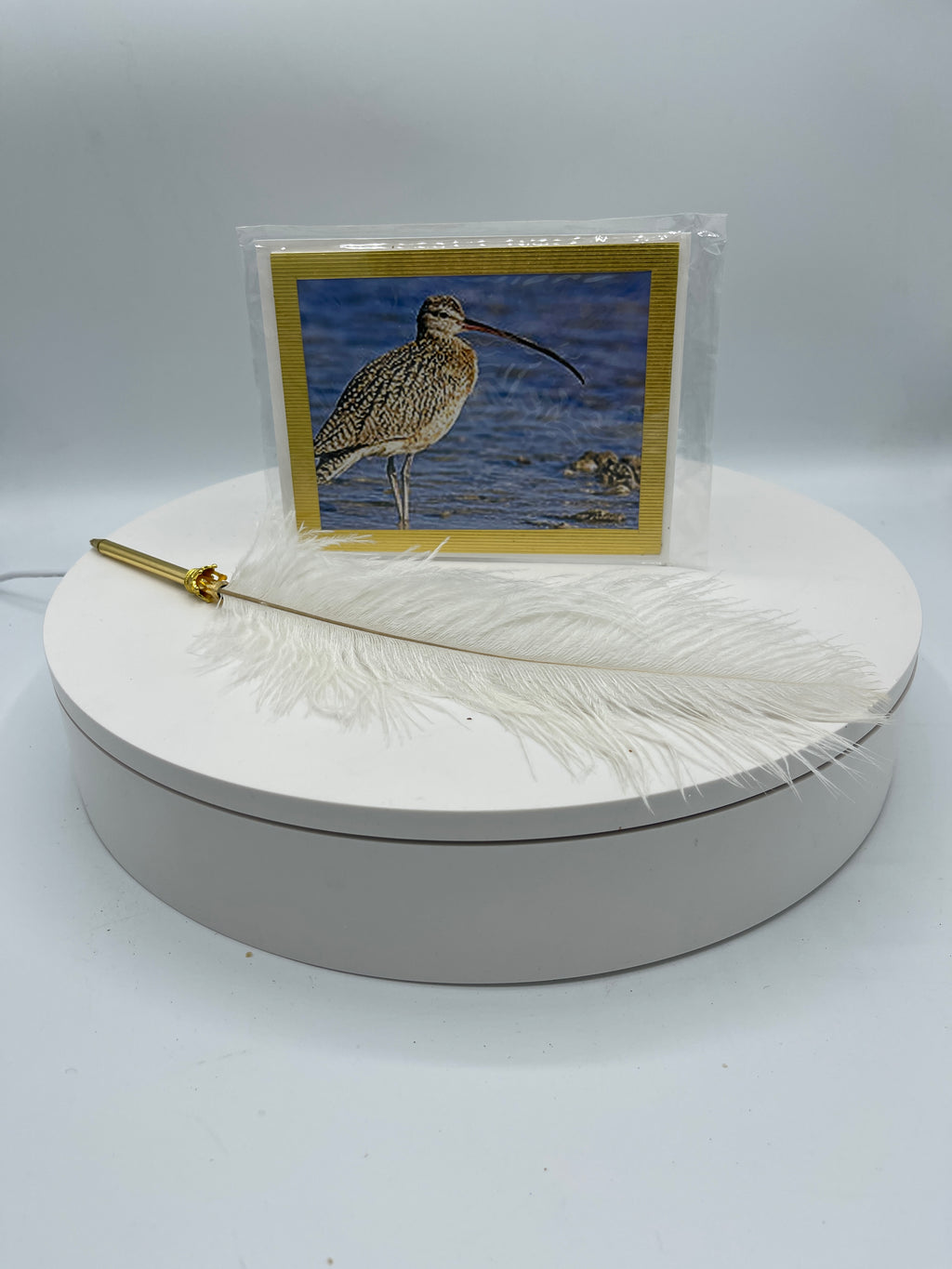 Gold Metallic Matted Sandpiper Photo Card