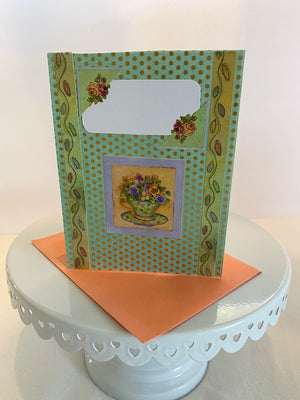 Green Floral Card