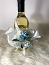 Welcome Baby Boy White & Blue Bow Embellishment