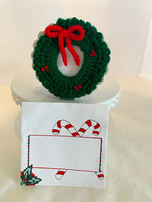 Crocheted Christmas Ornament Card