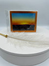 Orange Metallic Matted Sunrise Photo