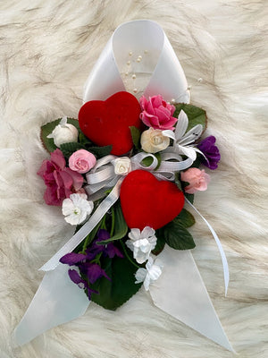 Valentines or Wedding Drink Sash or Gift Package Embellishment