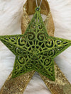 Gold Drink Sash W/Sparkly Star or Gift Embellishment