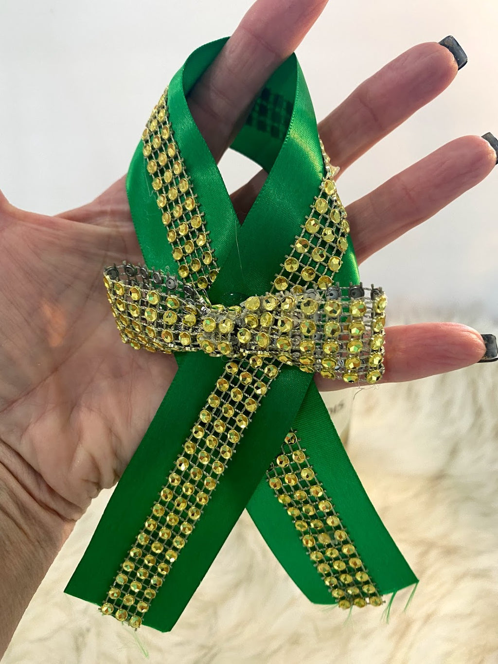 Emerald Green Drink Sash or Gift Embellishment