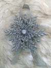3-D Silver Snowflake Drink Sash & Gift Embellishment