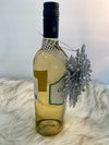 3-D Silver Snowflake Drink Sash & Gift Embellishment