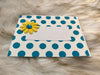 Small Turquoise Gift Bag W/Embellishment