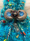 Small Turquoise Gift Bag W/Embellishment