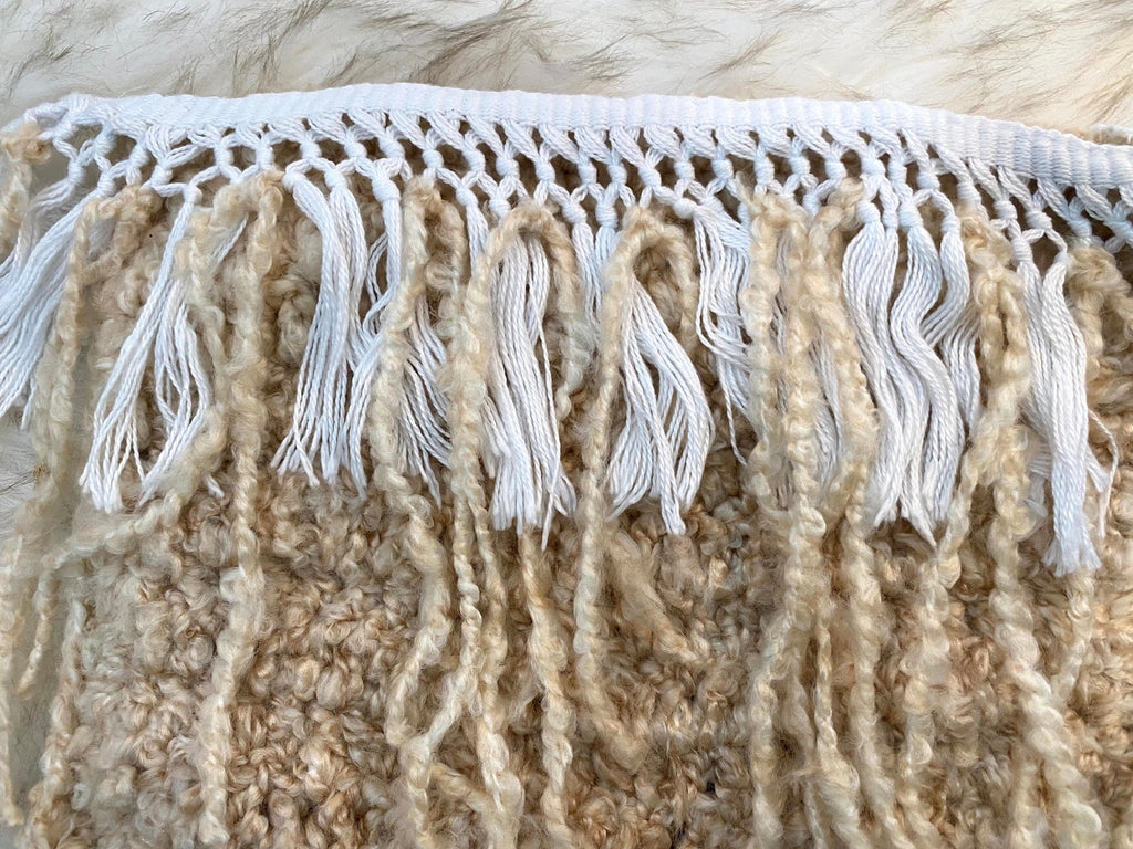 Shabby Chic Beige Lace Gift Bag