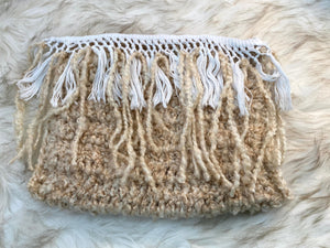 Shabby Chic Beige Lace Gift Bag