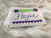 Purple Container Gift Bag W/Detachable Yellow Flower Embellishment