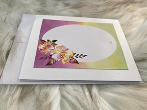Purple & Lavender Container Gift Bag w/Large Floral Embellishment