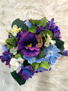 Purple & Lavender Container Gift Bag w/Large Floral Embellishment