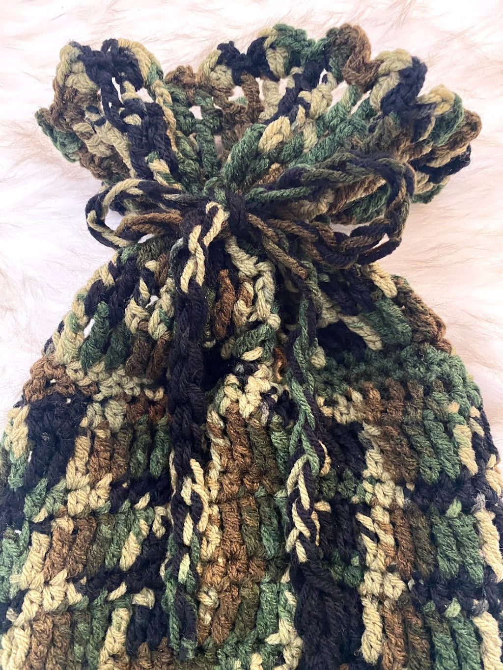 Camo Gift Bag W/Drawstring